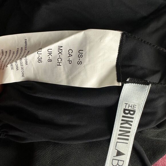 The Bikini Lab Black One Piece Ruched Cheeky Swimsuit Size S - Picture 3 of 5